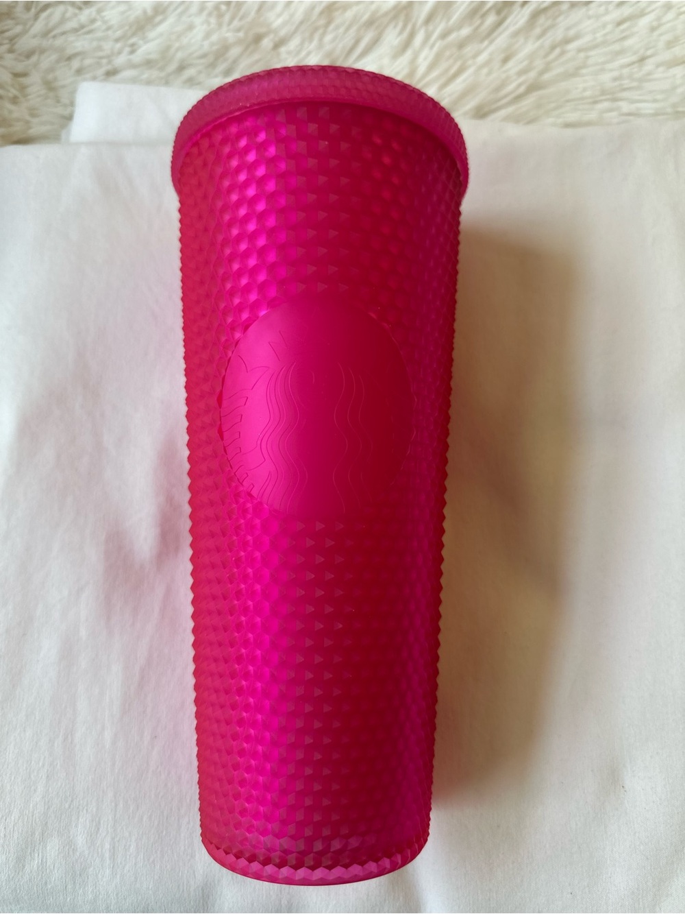 Starbucks Neon Hot Pink Studded cold cup from the 2021 Fall collection